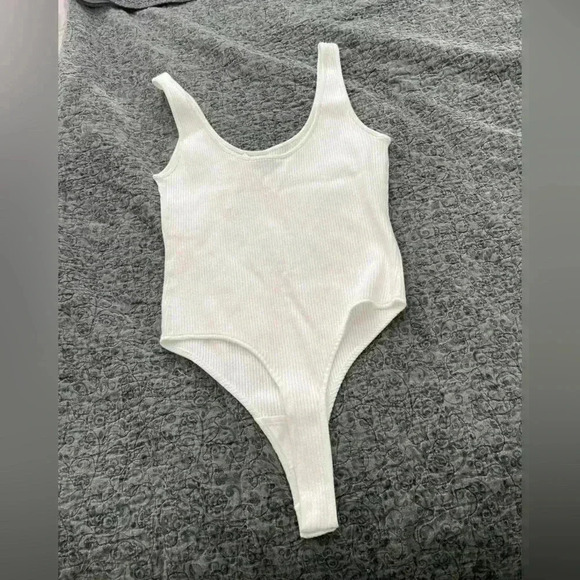 NWT Large Vince Ribbed‎ Bodysuit - White - Picture 6 of 10